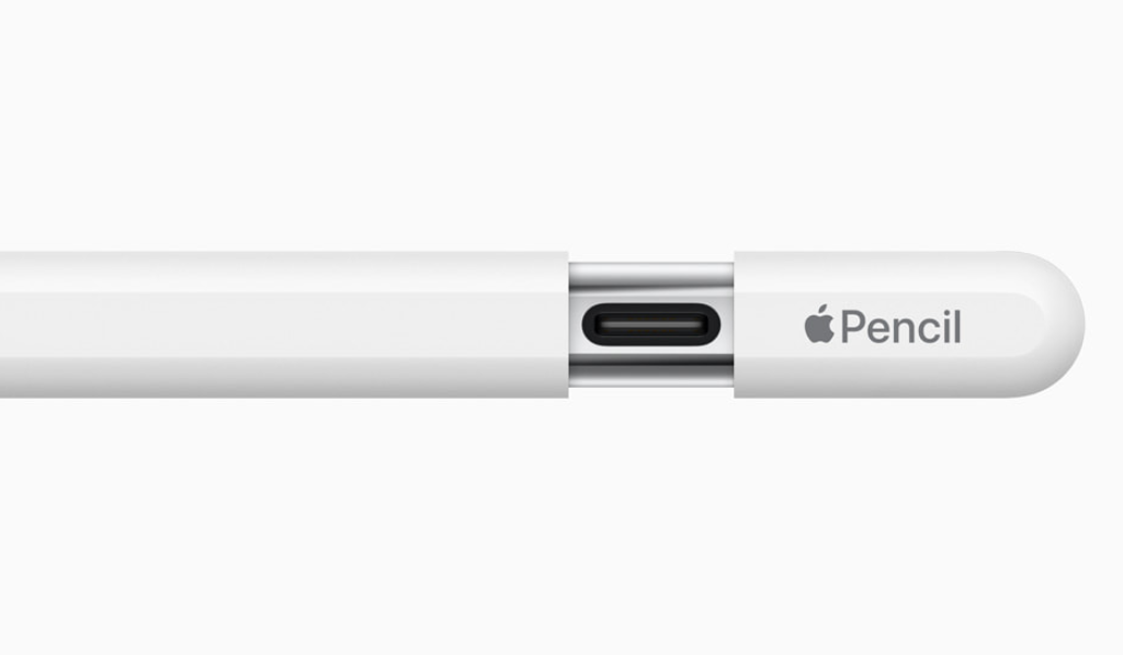 vista al conector USB C del Apple Pencil USB C.