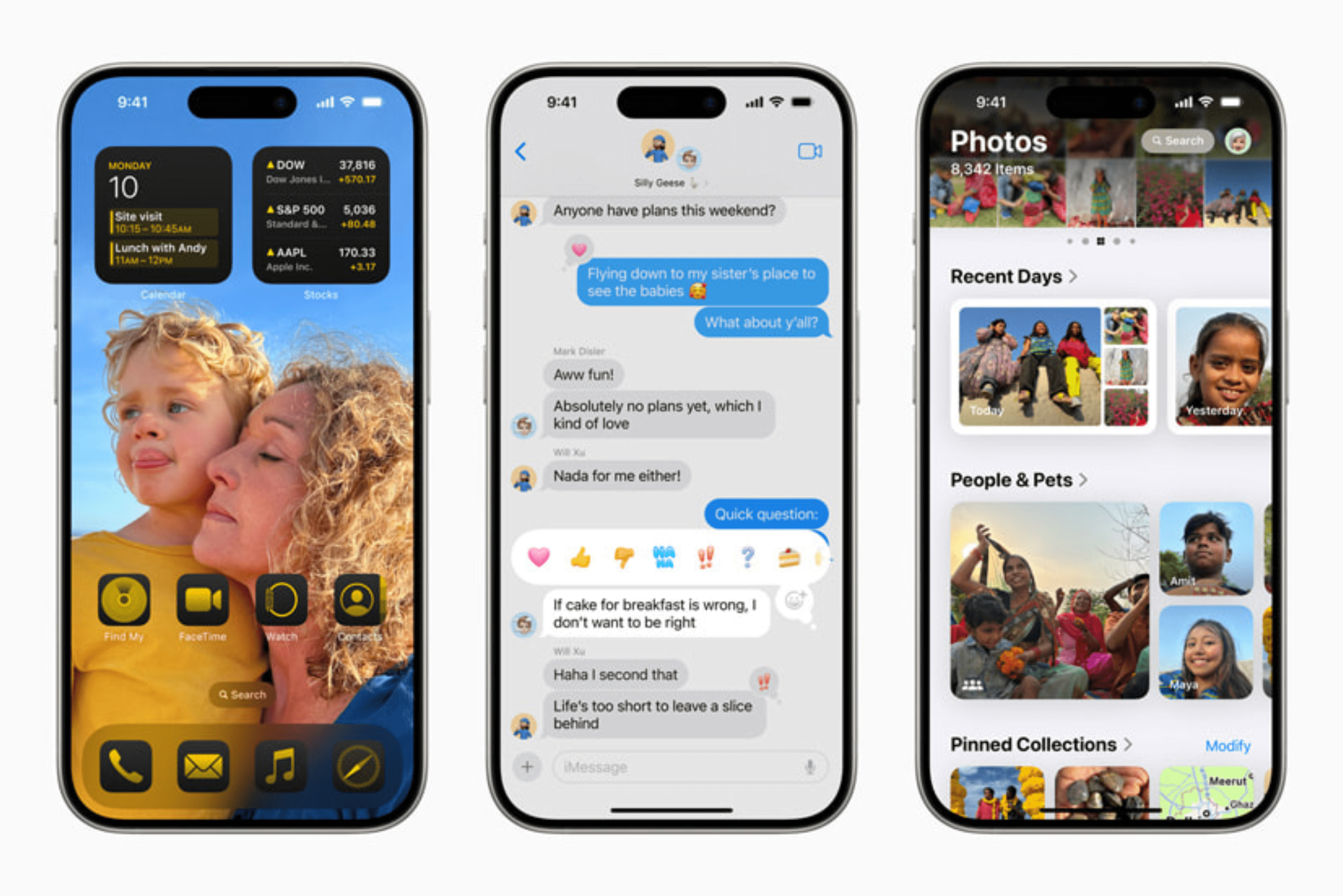 iOS 18 incorpora nuevas formas de personalizar el iPhone, más maneras de mantenerse conectados en Mensajes, el mayor rediseño de la app Fotos y mucho más.