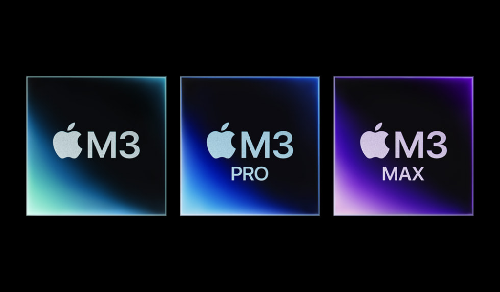 Por primera vez, Apple presenta tres nuevos chips al mismo tiempo: M3, M3 Pro y M3 Max, los chips más avanzados para una computadora personal.