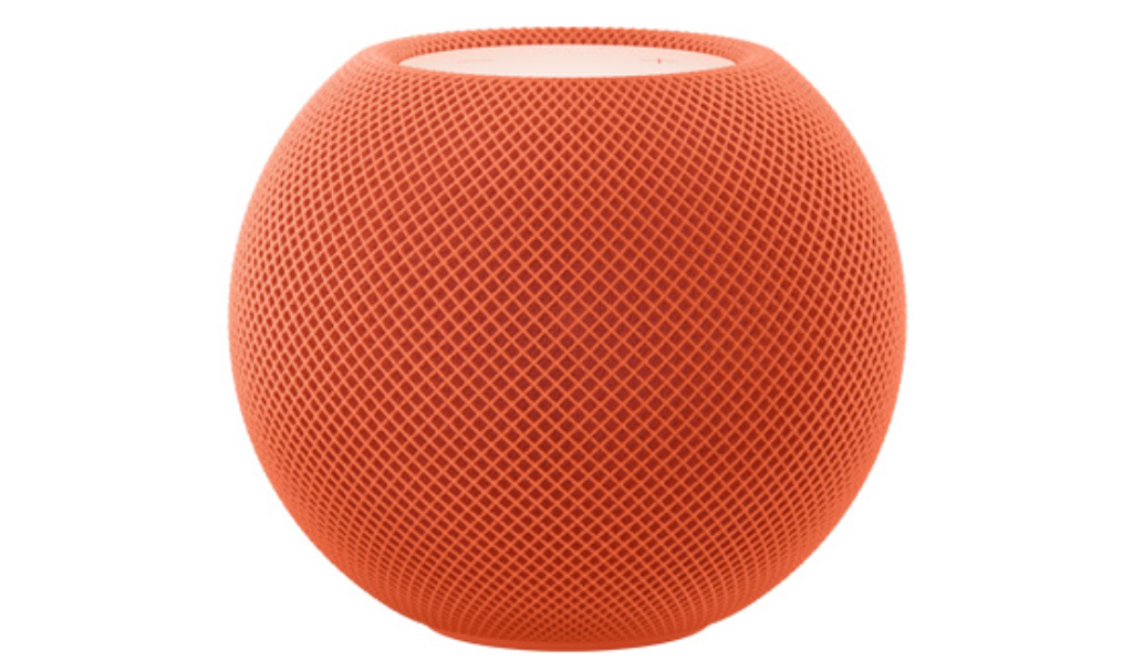 HomePod Mini color naranja.